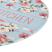 Cottage tuin bloemen gepersonaliseerd snijplank (Hoek)