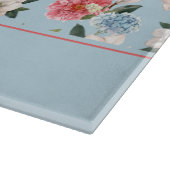 Cottage tuin bloemen gepersonaliseerd snijplank (Hoek)