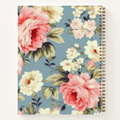 Cottage Tuin Bloemen Gepersonaliseerde Journaling Notitieboek (Achterkant)