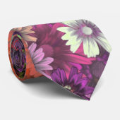 Cottage tuin bloemenpatroon stropdas (Opgerold)