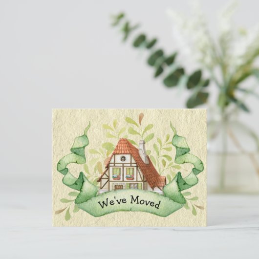  Cottage verandering van adres Aankondigingskaart (Staand voorkant)