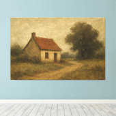  Cottage Wall Art Canvas Afdruk (Insitu (Houten vloer))