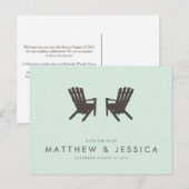 Cottage Wedding Save the Date // Briefkaart (Voorkant / Achterkant)