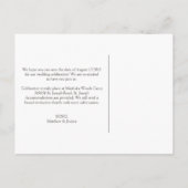Cottage Wedding Save the Date // Briefkaart (Achterkant)
