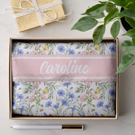 Cottage Wilde Bloem Cadeaupresentatie Tissuepapier (Geschenk)