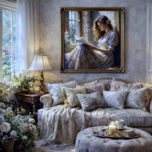 Cottage Window Droombeeld Romantisch Lezen Decoupa
