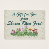 Cottage Window Gift Kaart - SRF (Achterkant)