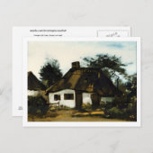 Cottage with Trees, Vincent van Gogh Briefkaart (Voorkant / Achterkant)