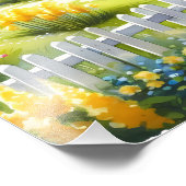 Cottage With View Of The Lighthouse Foto Afdruk (Hoek)