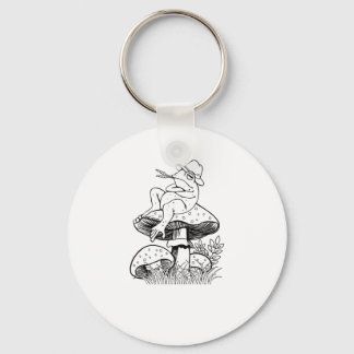 Cottagecore Aesthetic Frog On A Mushroom Goblincor Sleutelhanger