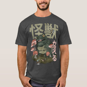 Cottagecore Aesthetic Kaiju Frog Japanese Monster T-shirt