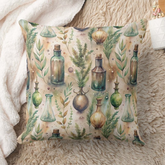 Cottagecore Apothekersflessen Botanisch Kussen (Deken)