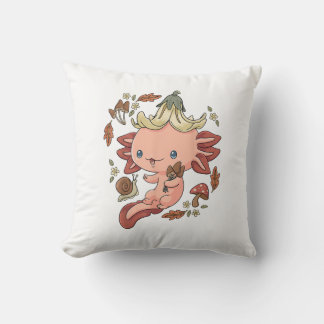 Cottagecore Axolotl Esthetische Paddenstoelen Scha Kussen