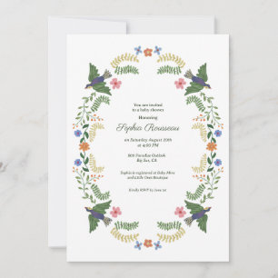Cottagecore Baby Shower vertaling Kaart