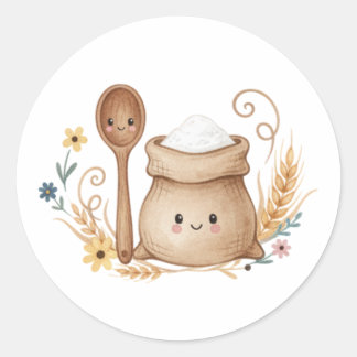 Cottagecore Baklabel Sticker | Kawaii Bakkerij