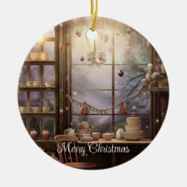 Cottagecore bauble Kerstmis Keramisch Ornament