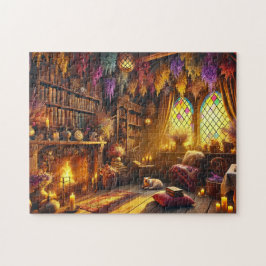 Cottagecore Bibliotheek Cozy Boek Hoek Decoratie Legpuzzel