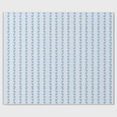 Cottagecore Blauwe Roos Cadeaupapier (Vlak)