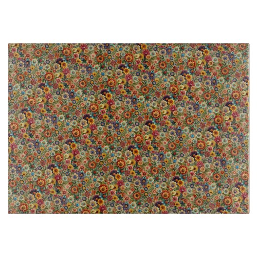 Cottagecore Bloemen Botanische Tuin Snijplank (Voorkant)