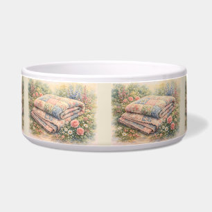 Cottagecore Bloemen Patchwork Dekbed Waterverf Voerbakje