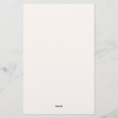 Cottagecore bloemenbriefpapier briefpapier (Achterkant)