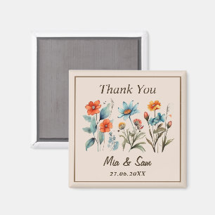 Cottagecore Bloemendesign Bedankmagneetjes Magneet