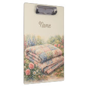 Cottagecore Bloemenpatchworkdeken Aquarel Klembord (Rechts)