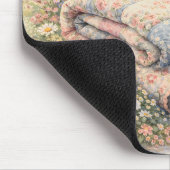 Cottagecore Bloemenpatchworkdeken Aquarel Muismat (Hoek)