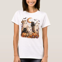 Cottagecore Bloemige Geesten Halloween T-shirt