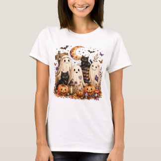 Cottagecore Bloemige Geesten Halloween T-shirt