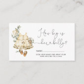 Cottagecore boho outfit hoe groot is mama buik informatiekaartje (Voorkant)