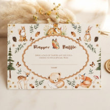 Cottagecore bos-babyshoweruitnodiging Woud