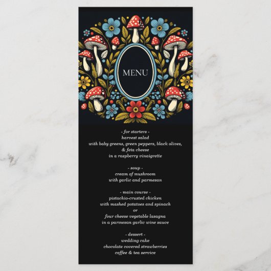 Cottagecore Bos Menu (Voorkant)