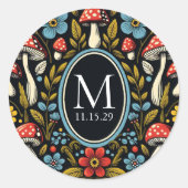 Cottagecore Bos Ronde Sticker (Voorkant)