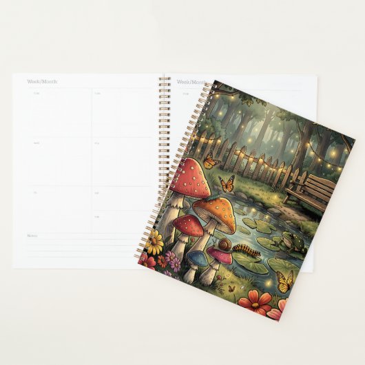 Cottagecore boslandschap planner (Display)