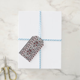 Cottagecore Botanische Bloemmotief Cadeaulabel