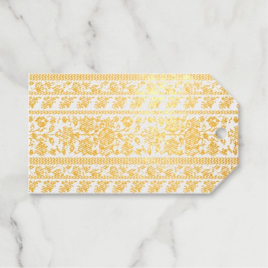 Cottagecore Botanische Bloemmotief Cadeaulabels (Voorkant (horizontaal))