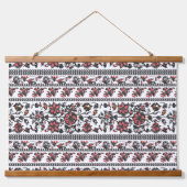 Cottagecore Botanische Bloemmotief Hangend Wandkleed (Voorkant)