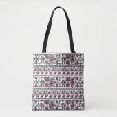 Cottagecore Botanische Bloemmotief Tote Bag (Voorkant)