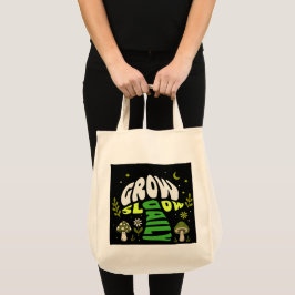Cottagecore Botanische Typografie Natuur Canvas Ta Tote Bag