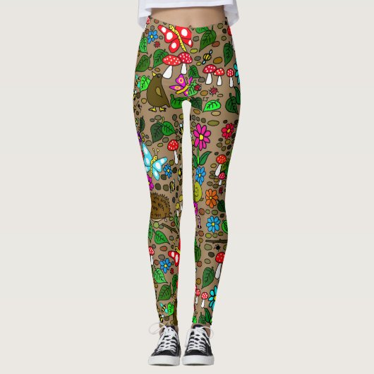 Cottagecore Broek Leggings (Voorkant)