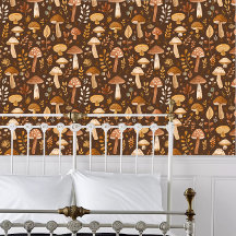 Cottagecore Bruine champignons