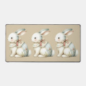 Cottagecore Bunny Charm Bureaumat (Voorkant)