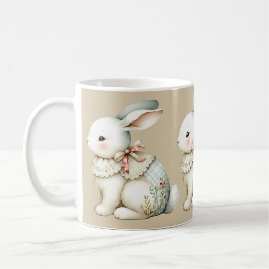 Cottagecore Bunny Charm Koffiemok (Links)