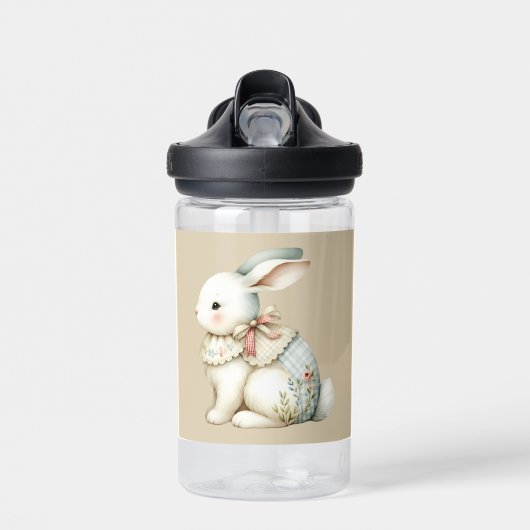 Cottagecore Bunny Charm Waterfles (Voorkant)