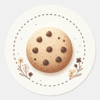 Cottagecore Cookie Bakkerij Label Sticker | Thuisg