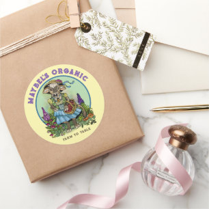 Cottagecore Cowgirl Ronde Sticker