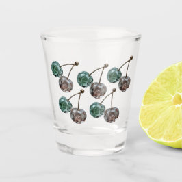 Cottagecore Crystal Cherry Shot Glass - Gemstone Glas