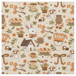 cottagecore easter bunny rabbit beige stof