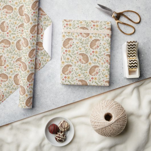 Cottagecore Egel  Cadeaupapier (Crafts)